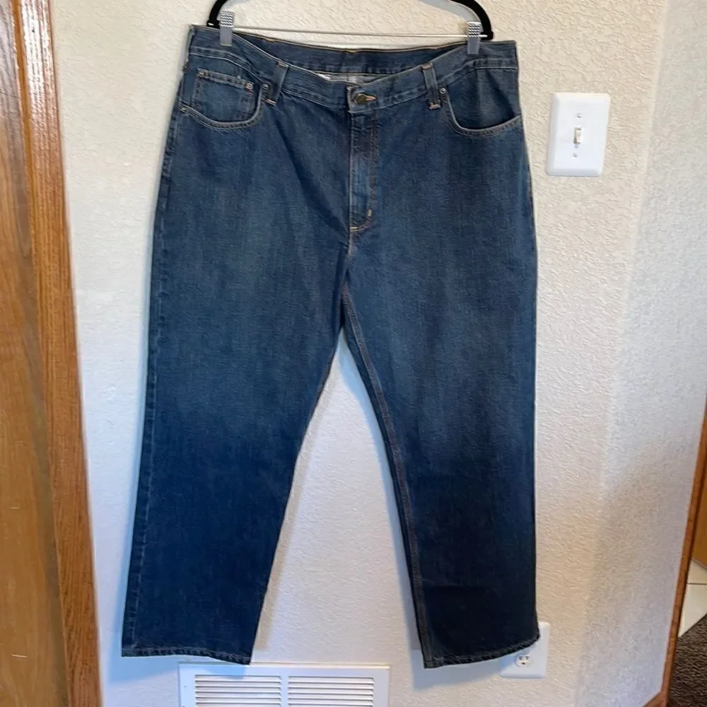 Carhartt- Men’s Blue Denim Relaxed Fit Jeans, Size 40 x 30